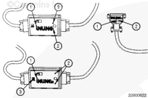 Схема идентификации переходника канала связи - INLINE™, INLINE™ I и INLINE™ II (см. примечание 1).